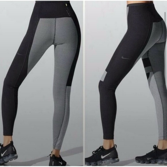 Nike Tech Pack Running‎ Pants Women's S Leggings Black White AJ8760-010 Small - Picture 1 of 13